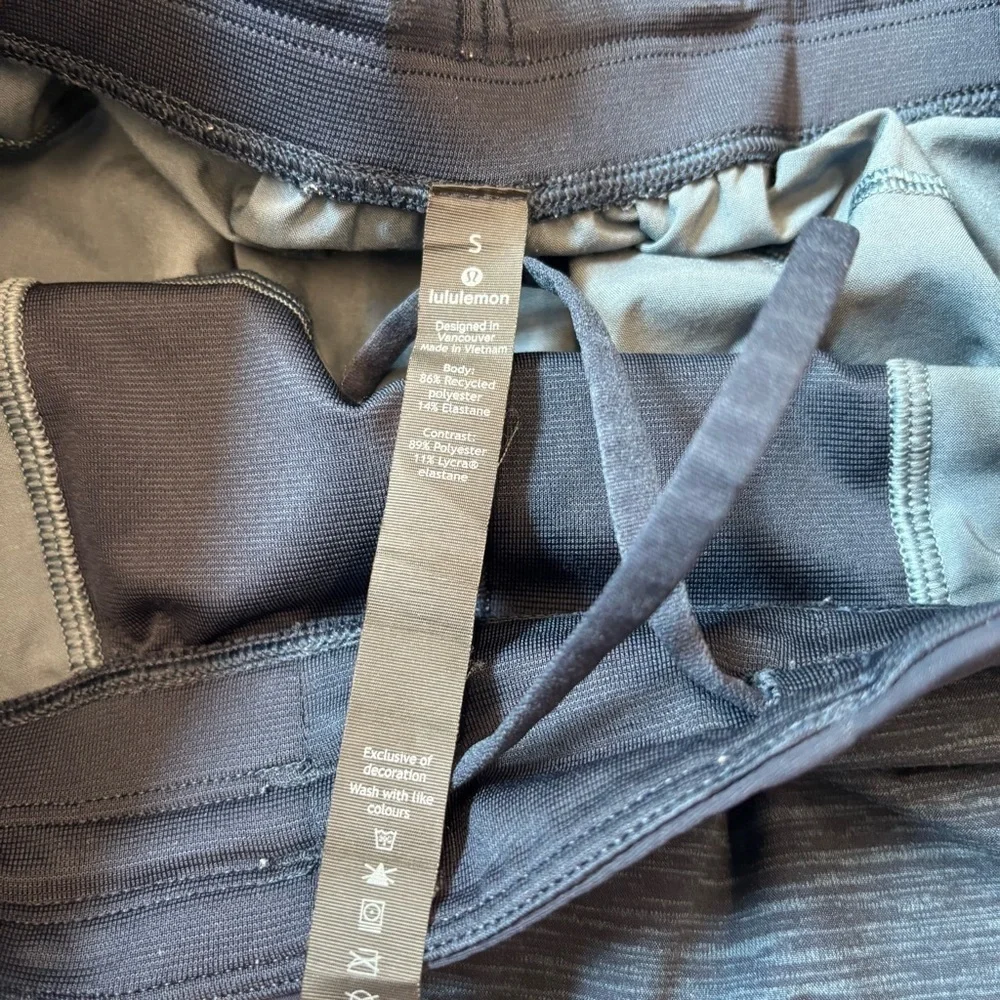 Lululemon‎ T.H.E. Shorts Mens Small Gym Active Linerless Blue Heather Athleisure
